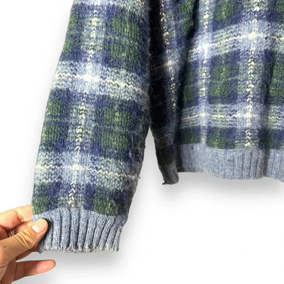 VTG Northern Reflections Wool Blend Sweater Women’s S Plaid Checkered 80s/90s - Picture 7 of 7